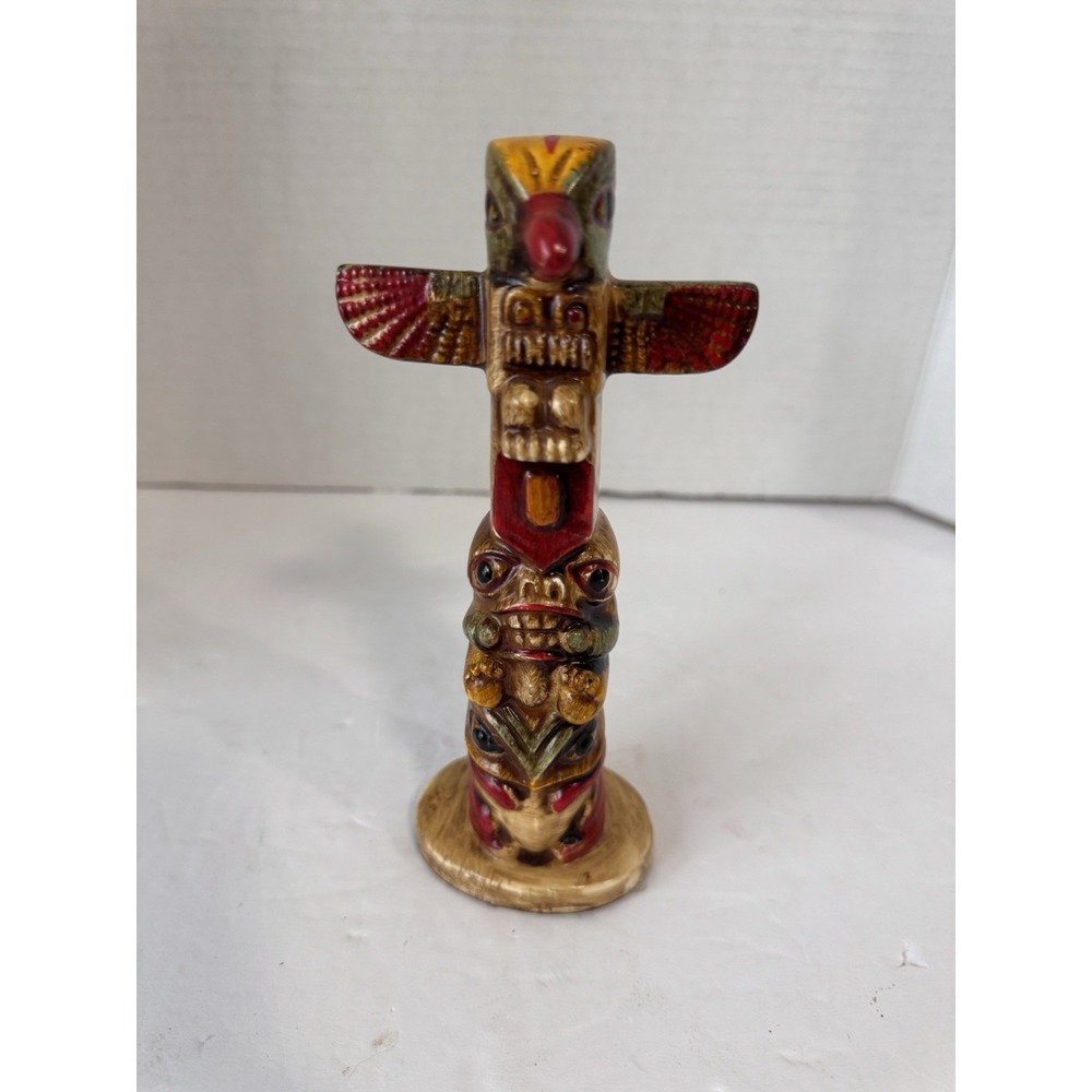 Totem‎ Pole Figurine 7" Colorful